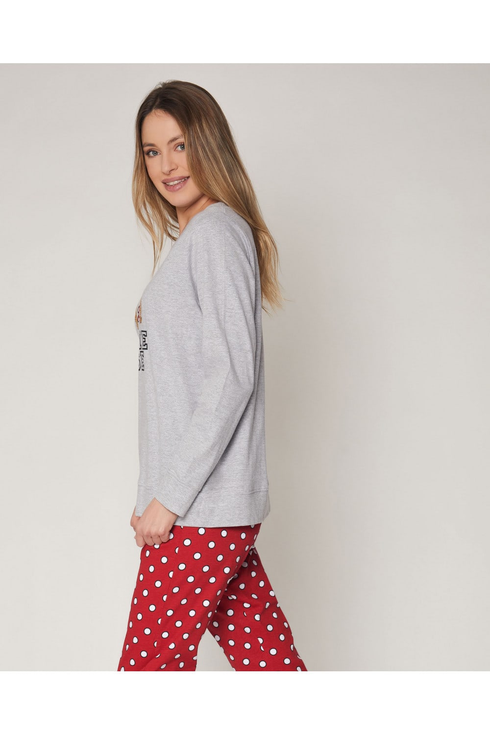 Pijama mujer Disney algodón afelpado - PIJAMAS LARGOS - Tiendas lenceria