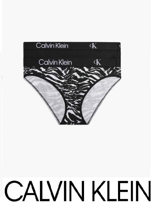 Calvin Klein Pack 2 Bragas Mujer Algodón QD3991E BIK